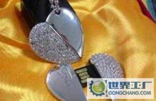 創(chuàng)新數(shù)碼禮品 從珠寶心形U盤到鑲鉆U盤的藝術與科技融合